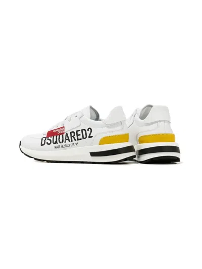 Dsquared2 Logo Lace-up Sneakers In White