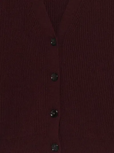 Dondup Buttoned Cardigan In Red