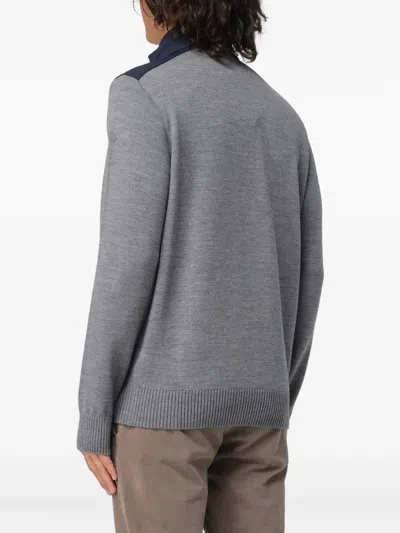 Paul & Shark Half Zip Knitwear In Gray