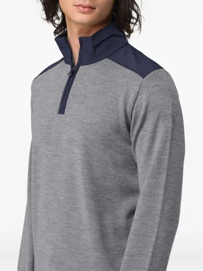 Paul & Shark Half Zip Knitwear In Gray