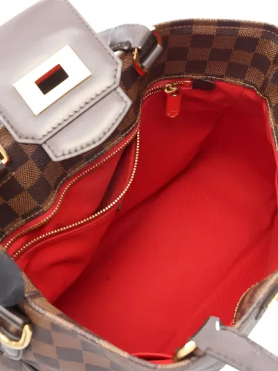 Pre-owned Louis Vuitton 2011 Hippopotamus Roseberry Damier Ebene Tote Bag In Brown