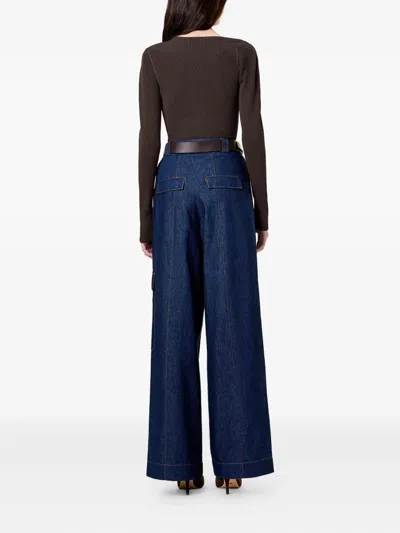 Nicholas Falda Cut-out Ribbed Top In Brown