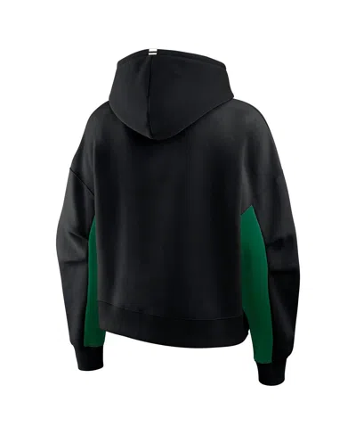 Fanatics Women's Black Dallas Stars Back Check Boxy Hoodie In Black