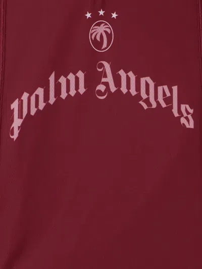 Palm Angels Team Palm Soccer Crop Tee S/s In Red