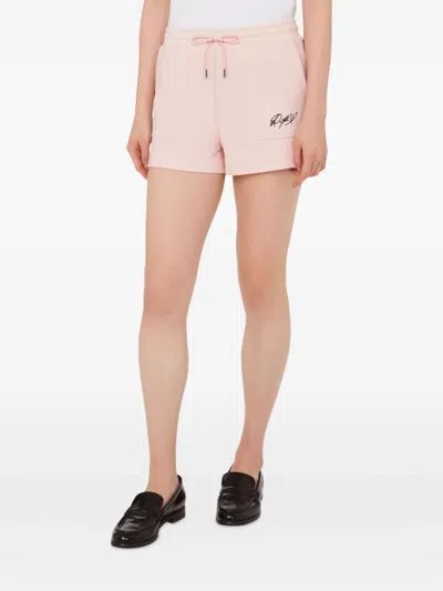 Moschino Logo-detailing Shorts In Pink