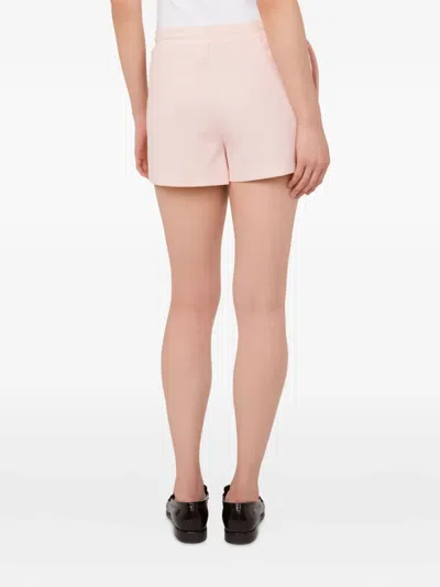Moschino Logo-detailing Shorts In Pink