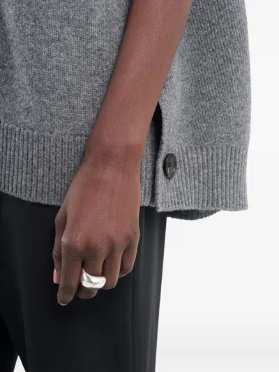 Maria Mcmanus V-neck Cape In Gray