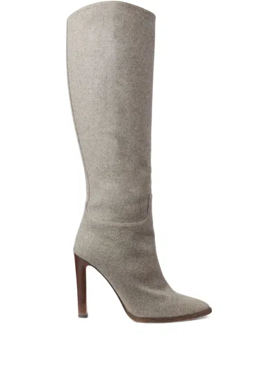 Ralph Lauren Zip-fastening Boot In Gray