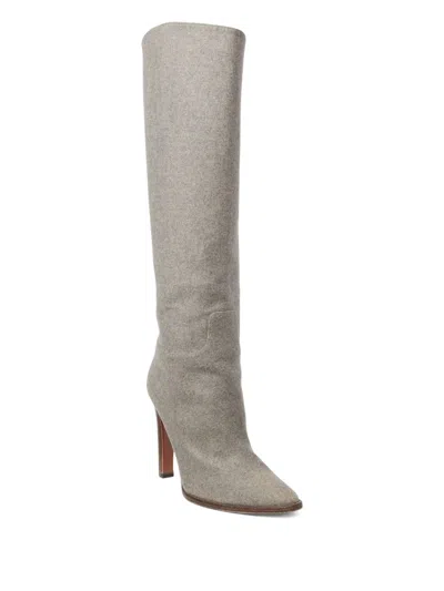 Ralph Lauren Zip-fastening Boot In Gray