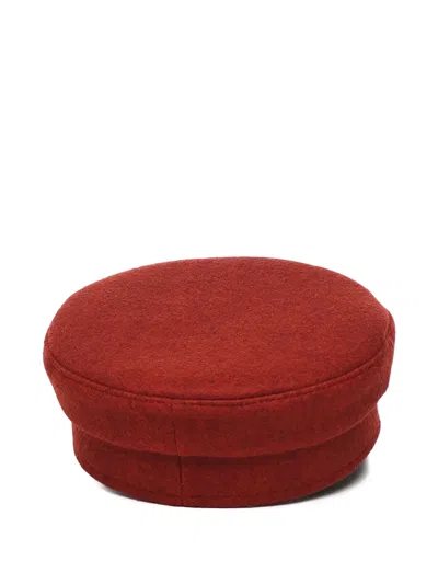 Ruslan Baginskiy Baker Boy Hat With Logo In Red