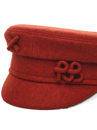 Ruslan Baginskiy Baker Boy Hat With Logo In Red