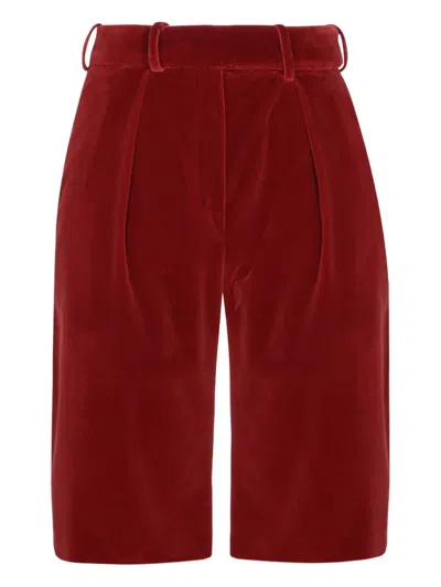 Alexandre Vauthier Tailored Shorts In Red
