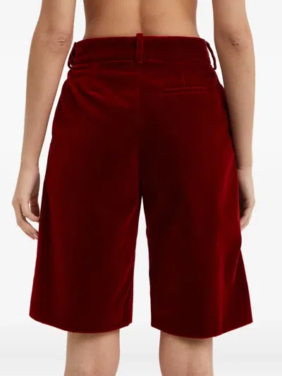 Alexandre Vauthier Tailored Shorts In Red
