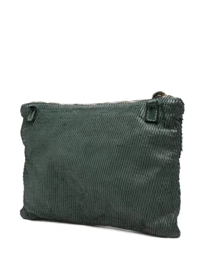 Sommet Small Textured Cross Body Bag In Green