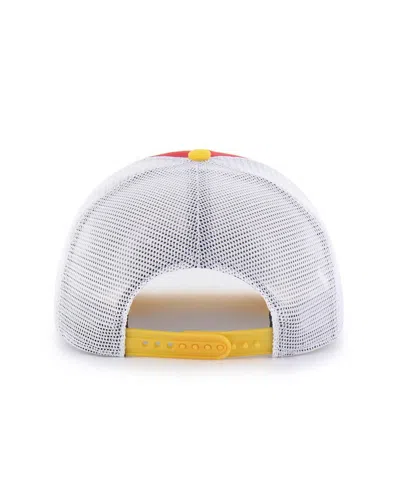 47 Brand Big Boys And Girls Red/gold Maryland Terrapins Super Stripe Hitch Adjustable Trucker Hat In Yellow