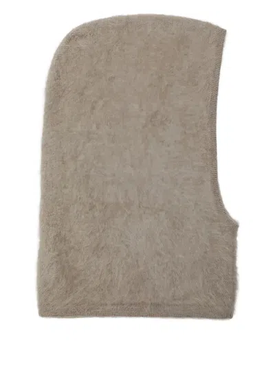 Almada Label Brushed-finish Balaclava In Neutral