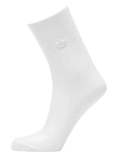 Adidas Originals Ribbed Logo-detail Socks (pack Of Two) In Multi
