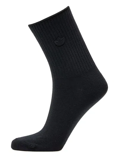 Adidas Originals Ribbed Logo-detail Socks (pack Of Two) In Multi