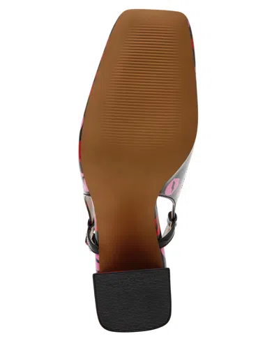 Betsey Johnson Women's Ashhley Novelty Lips Slingback Block-heel Pumps In Multi