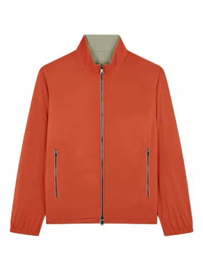 Paul & Shark Typhoon Zip Coat In Orange