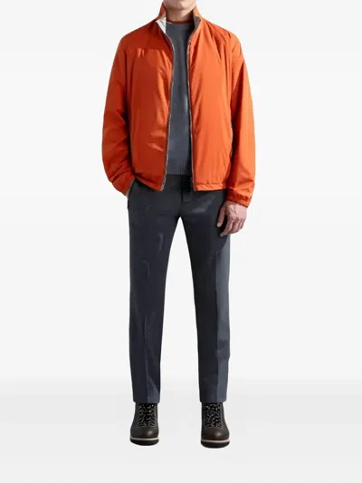 Paul & Shark Typhoon Zip Coat In Orange