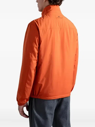 Paul & Shark Typhoon Zip Coat In Orange