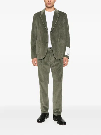 Drykorn Marls Pockets Corduroy Jacket In Green