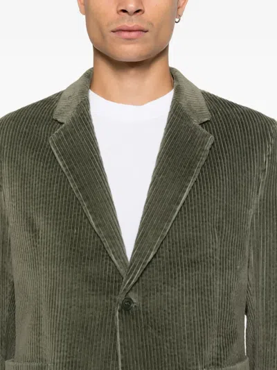 Drykorn Marls Pockets Corduroy Jacket In Green