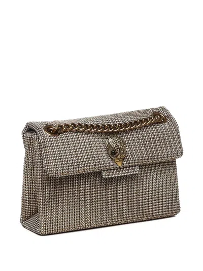 Kurt Geiger Kensington Small Chain Shoulder Bag In Dark Beige