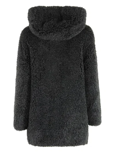 Rrd Hooded Coat In Black