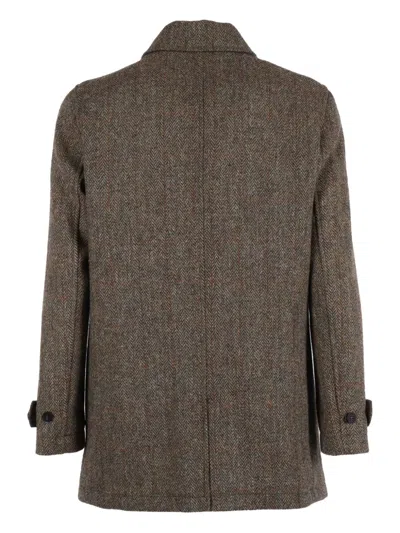 Camplin Single-breasted Coat In Brown