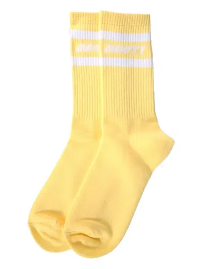 Mouty Striped Socks In Yellow