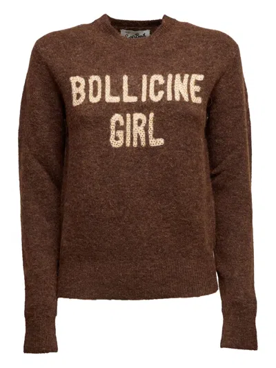Mc2 Saint Barth Crew-neck Sweater In Brown