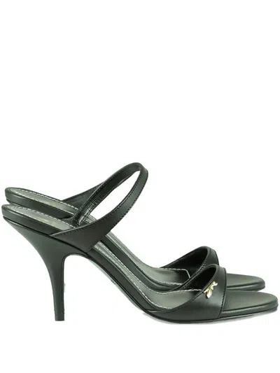 Patrizia Pepe Strap Heeled Sandal In Green