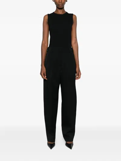 Givenchy Pleated Trousers With Belt Loops And Pockets In Black