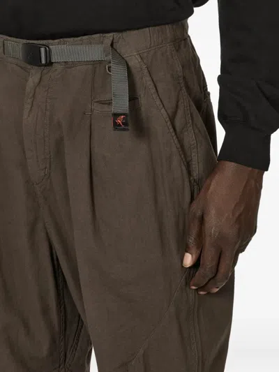 Undercover Pleated Belted Trousers In Brown
