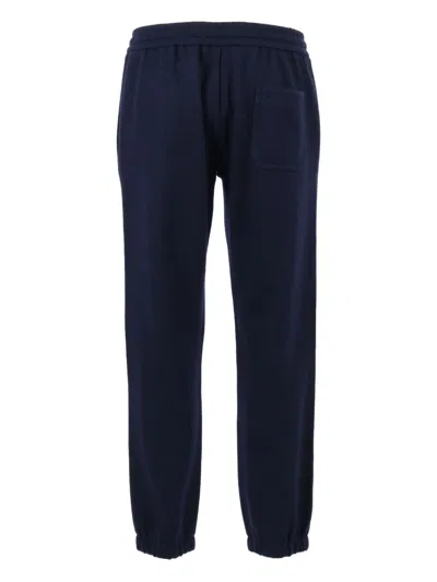 Circolo 1901 Classic Cuffed Wool Trousers With Tailored Fit In Blue