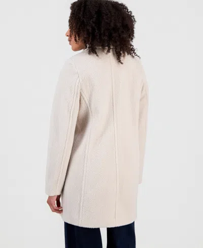 Bcx Juniors' Boucle Double-breasted Jacket In White