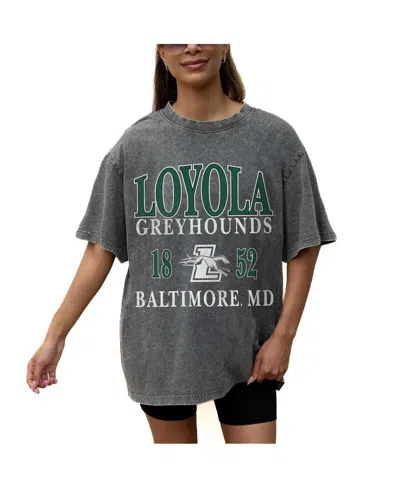 Gameday Couture Women's Grey Loyola Greyhounds Oversized Snow Wash T-shirt In Gray