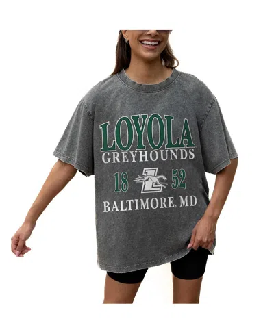 Gameday Couture Women's Grey Loyola Greyhounds Oversized Snow Wash T-shirt In Gray