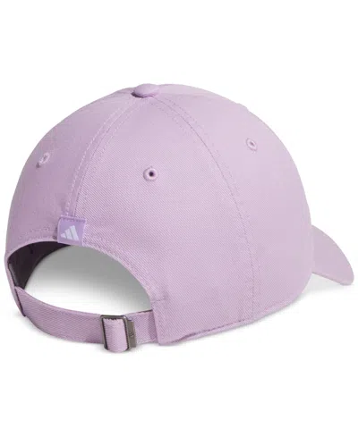 Adidas Originals Women's Saturday Climacool Logo 6-panel Cap In Purple