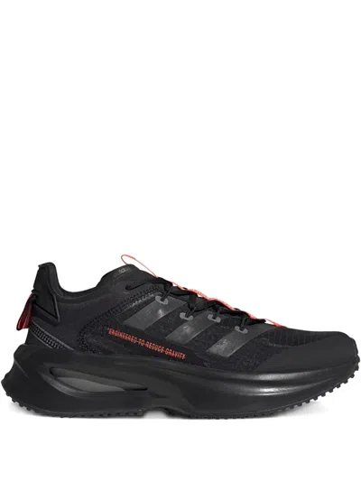 Adidas Originals Fluidflash "black/solar Red" Sneakers In Black