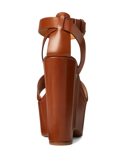 Ralph Lauren Platform Sandal In Brown