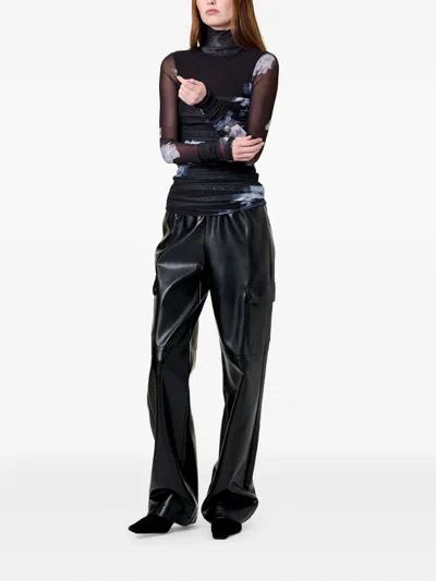 Nicholas Edwina Elasticated Cargo Trousers In Black