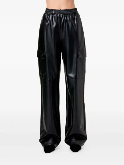 Nicholas Edwina Elasticated Cargo Trousers In Black