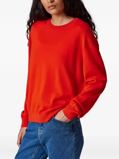 Paul Smith Womens Knitted Sweater Crew Neck In Orange