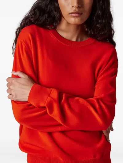 Paul Smith Womens Knitted Sweater Crew Neck In Orange