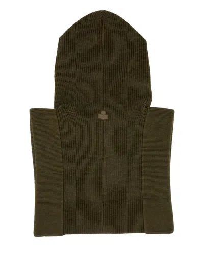 Isabel Marant Beige Wool Headwear Hat In Green
