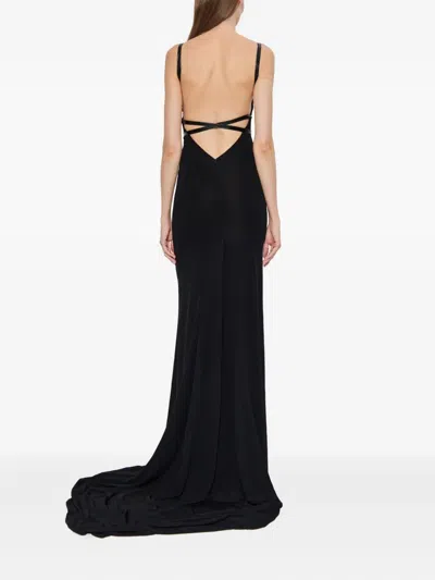 Dsquared2 Strappy-detail Maxi Dress In Black