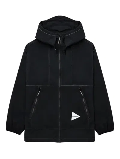 And Wander Hooded Jacket In Black